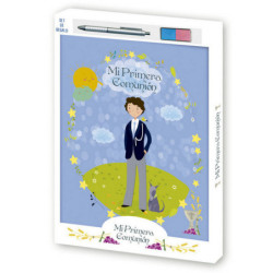 SET COMUNION NIÑO 42565 LIBRO CON BOLI Y TAMPON