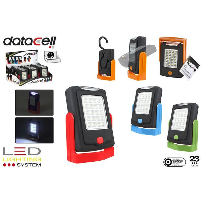 LINTERNA 20 LEDS CON BASE IMAN