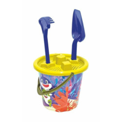 CUBO PLAYA CON PALA Y RASTRILLO BABY SHARK
