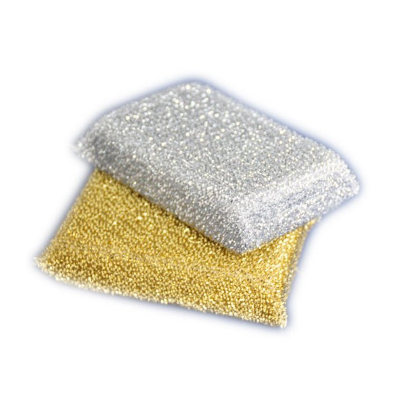 ESTROPAJOS ORO Y PLATA