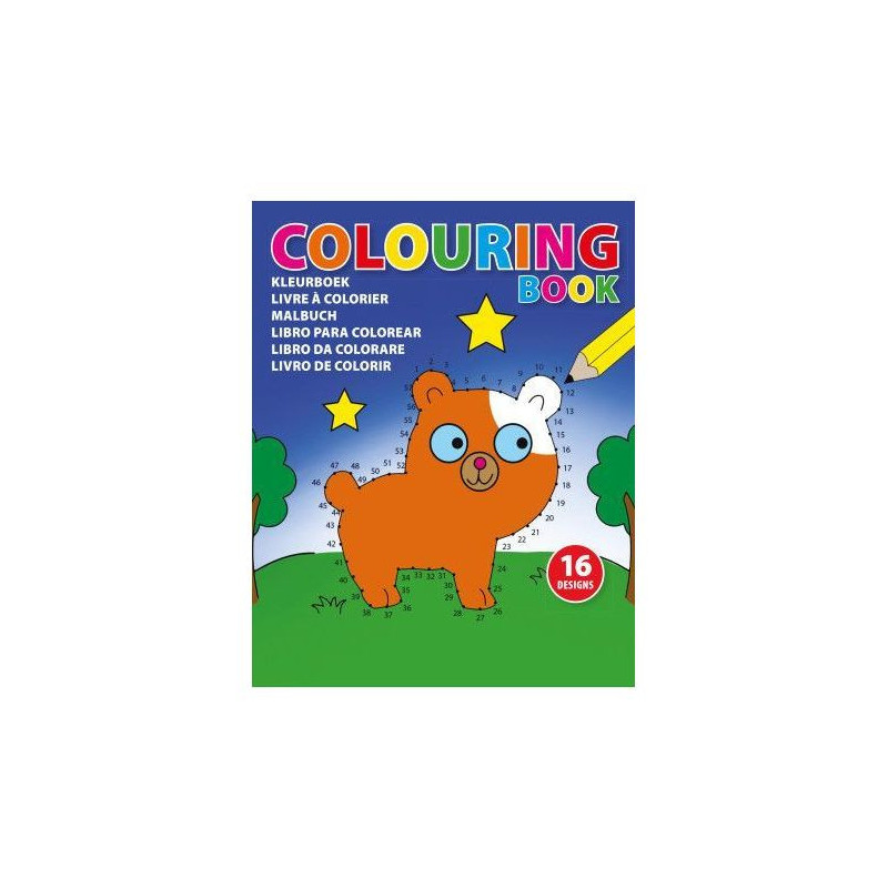 LIBRO COLOREAR CON PEGATINAS