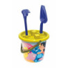 CUBO PLAYA CON PALA Y RASTRILLO STITCH