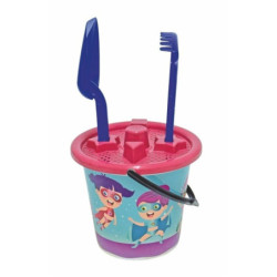 CUBO PLAYA CON PALA Y RASTRILLO SUPER BABIES