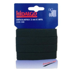 ELASTICO HIDALGO NEGRO 02 MM x 3 M