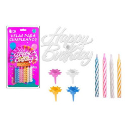VELAS CUMPLEAÑOS CON LETRAS PLASTICO