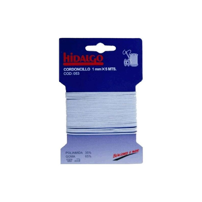 ELASTICO HIDALGO BLANCO 01 MM X 5 M