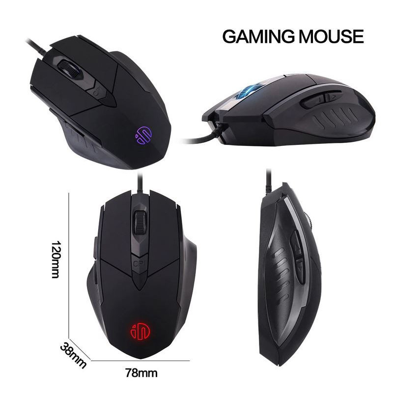 RATON GAMIN INPHIC USB LUCES