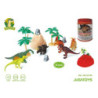 FIGURAS ANIMALES DINOSAURIOS EN BOTE 30 PZAS