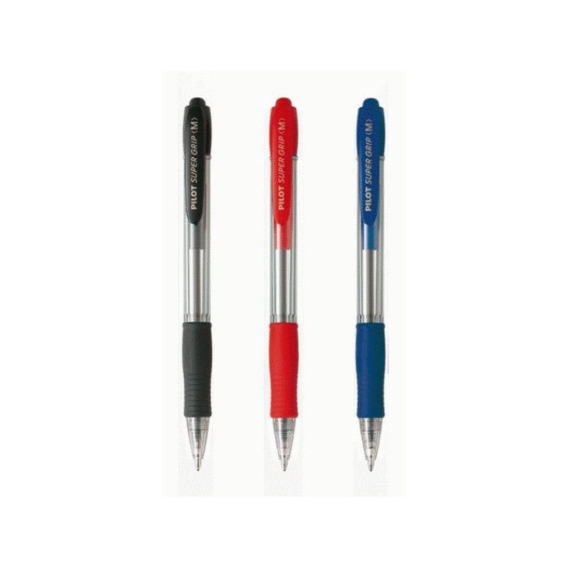 BOLIGRAFO PILOT SUPER GRIP NEGRO