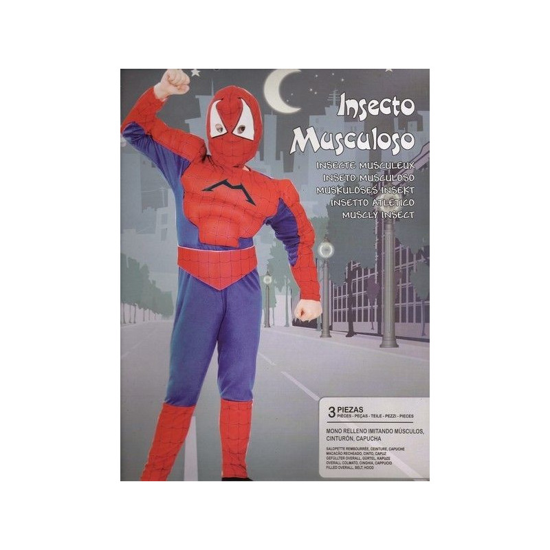 DISFRAZ INFANTIL 7-9 AÑOS - SPIDERMAN MUSCULOSO