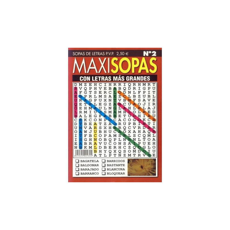 PASATIEMPOS SOPAS DE LETRAS MAXI SOPAS