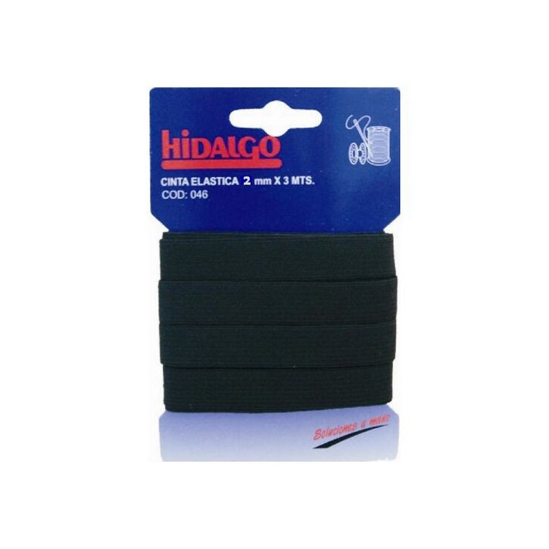ELASTICO HIDALGO NEGRO 02 MM x 3 M