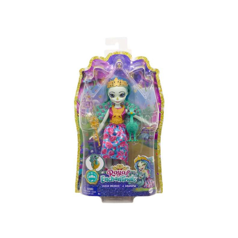 MUÑECA ENCHANTIMALS ROYAL REINA PARADISE Y RAINBOW
