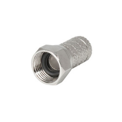 CONECTOR COAXIAL F MACHO METALICO 7 MM