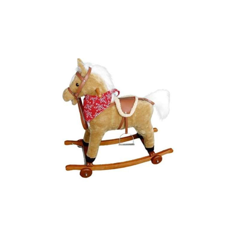 CABALLO BALANCIN CON RUEDAS 77x72 CM SONIDOS