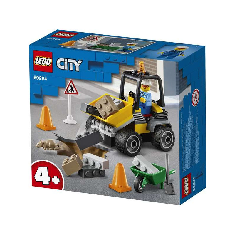 LEGO CITY 60284 VEHICULO DE OBRAS EN CARRETERA
