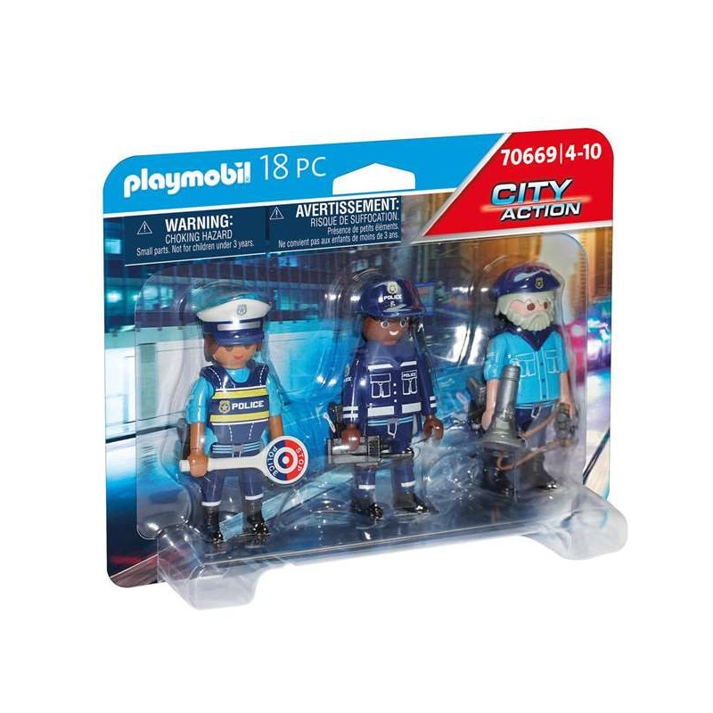 PLAYMOBIL 70669 CITY ACTION POLICIAS 3 U