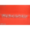 BOLAS PLASTICO 6 CM PLATA SANTA CLAUS LOTE 2 U