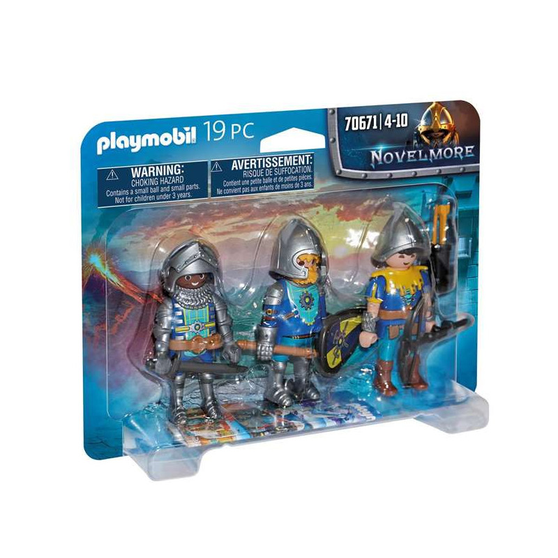 PLAYMOBIL 70671 NOVELMORE CABALLEROS MEDIEVALES 3U