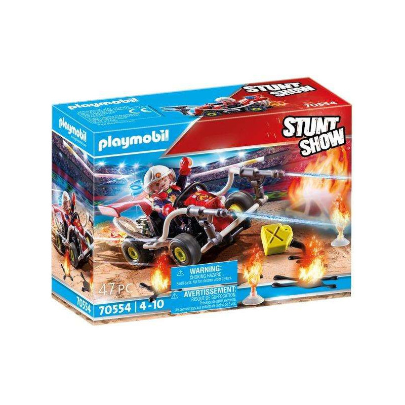 PLAYMOBIL 70554 STUNTSHOW KART BOMBERO