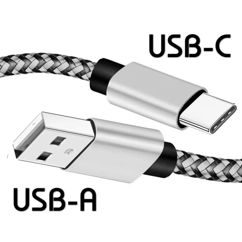 CABLE NAILON TIPO C A TIPO C 2 M