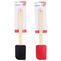 ESPATULA SILICONA 28 CM MANGO MADERA