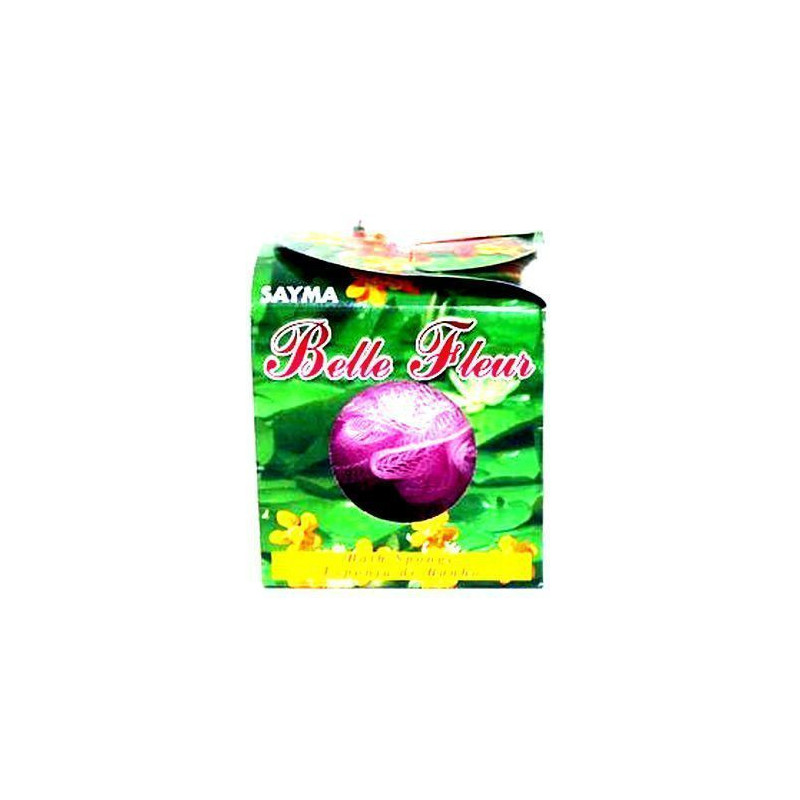 ESPONJA BAÑO SAYMA POMPON SUAVE COLORES