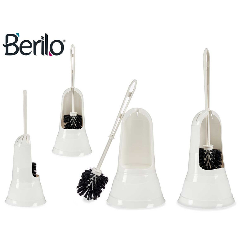 ESCOBILLERO WC REDONDO BLANCO