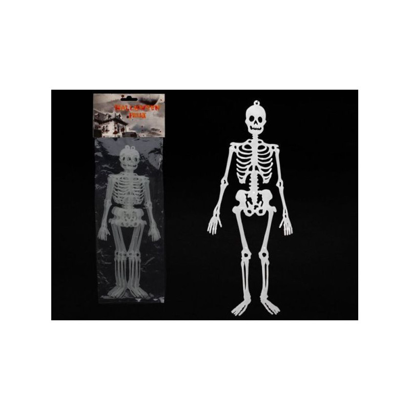ESQUELETO 32 CM DECORACION HALLOWEEN BOLSA 3 UNIDA