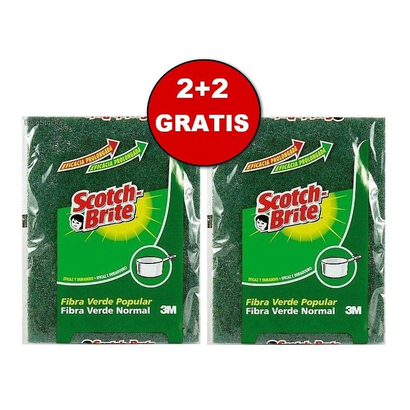 ESTROPAJOS SCOTH BRITTE POPULAR 2+2 UND