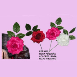 FLOR FLAMENCA ROSA HOJAS PEQUEÑA
