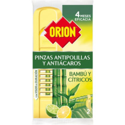 ANTIPOLILLAS PINZAS ORION BAMBU Y CITRICOS
