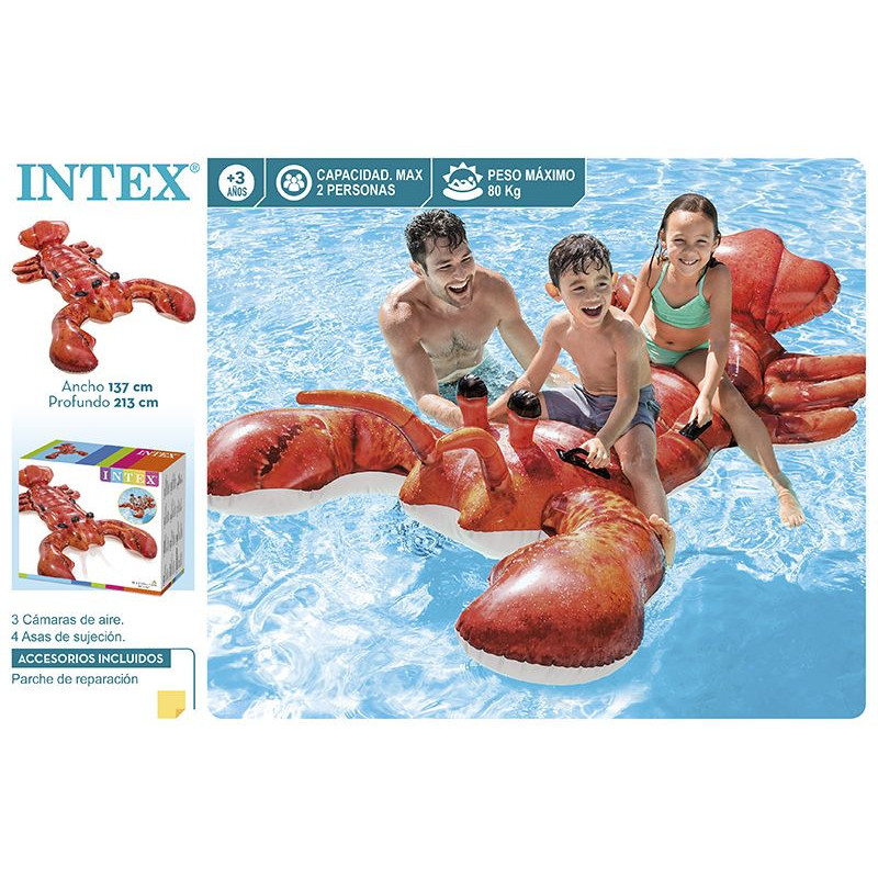 FIGURA HINCHABLE INTEX LANGOSTA 213x137 CM