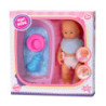 MUÑECO BEBE 35 CM CON BAÑERA