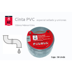 CINTA SELLADORA UNION PVC 48 MM x 20 M AZMARK
