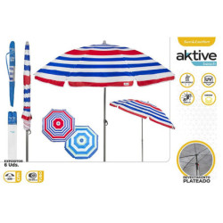 SOMBRILLA PLAYA CB 220 CM CON TUBO DE 22/25