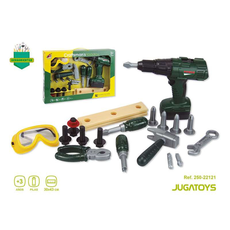 CAJA HERRAMIENTAS CON TALADRO ELECTRICO 30x43CM
