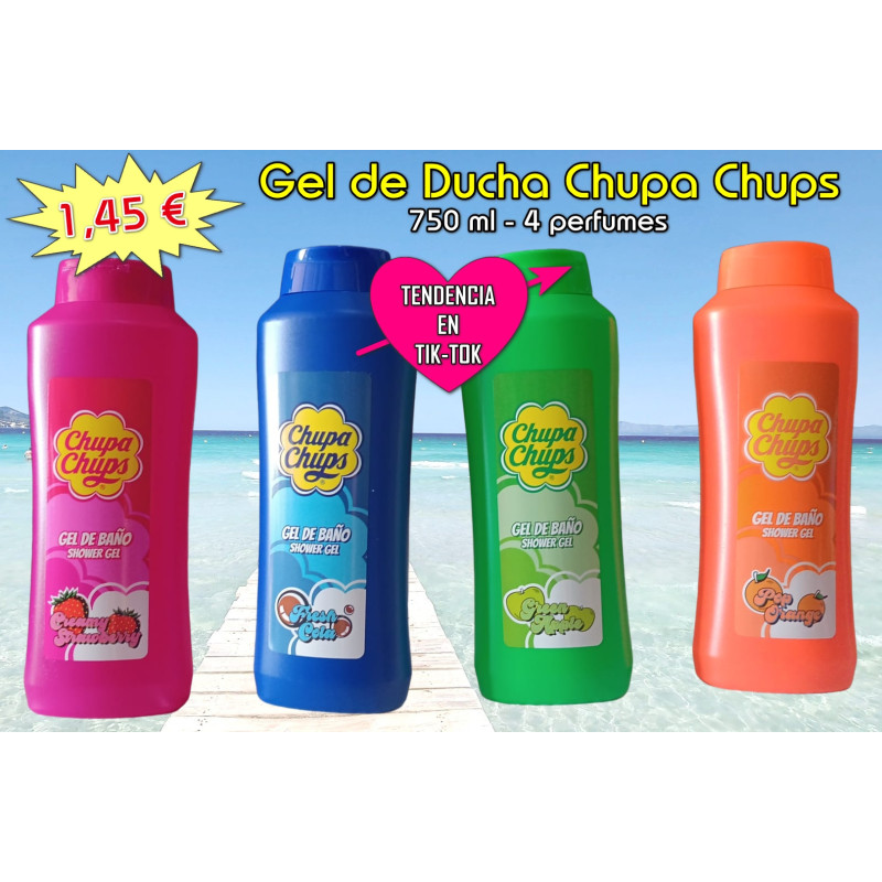 GEL BAÑO CHUPA CHUPS 750 ML NARANJA
