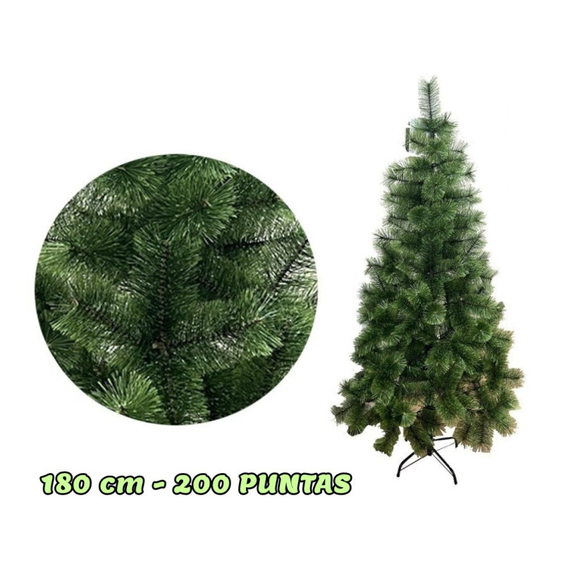 ARBOL NAVIDAD NIGRA 180CM 200 PUNTAS