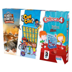 JUEGO FALOMIR COLOCA 4, HUNDIR LOS BARCOS Y CUAL