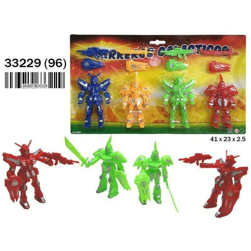 BLISTER ROBOTS 4 UNIDADES