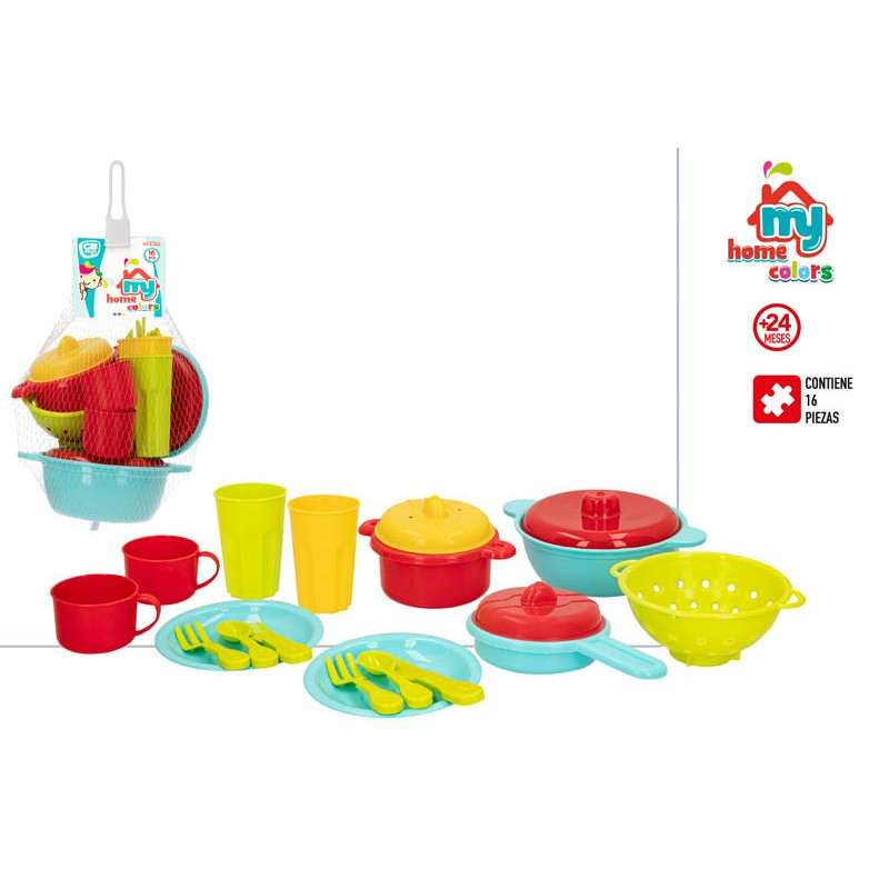 RED MENAJE DE COCINA MY HOME 16 PIEZAS