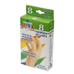 GUANTES LATEX LUNA TALLA 8-G