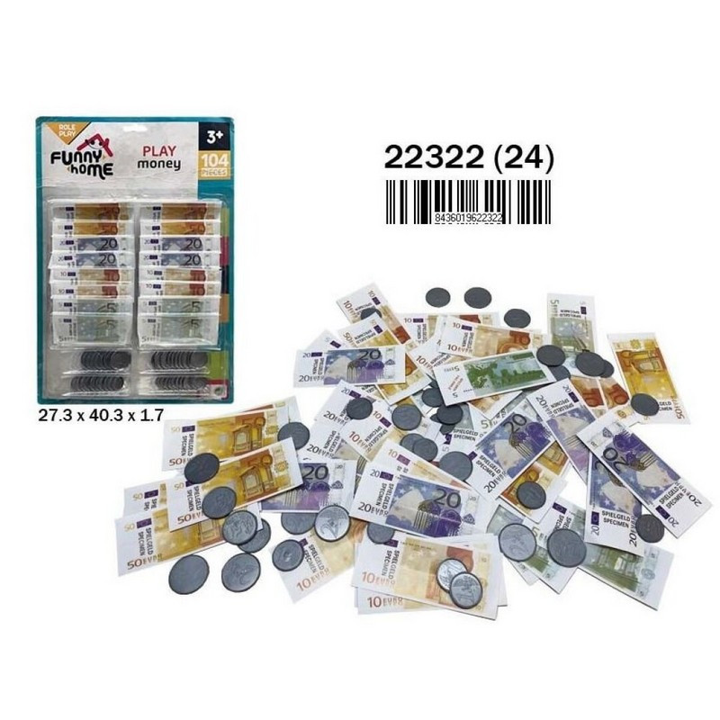 BLISTER DINERO GRANDE BILLETES Y MONEDAS