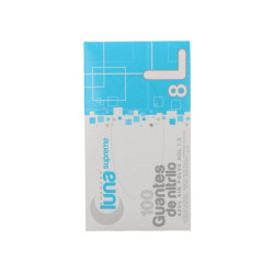 GUANTES NITRILO 8-L AZUL CAJA 100 U