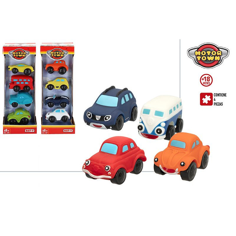 COCHES BLANDITOS MOTOR TOWN PACK 4 VEHICULOS