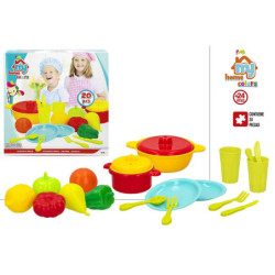COCINA MY HOME-SET CON ACCESORIOS Y COMIDAS