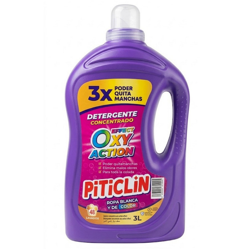 DETERGENTE LIQUIDO PITICLIN 3 LITROS OXY ACTION