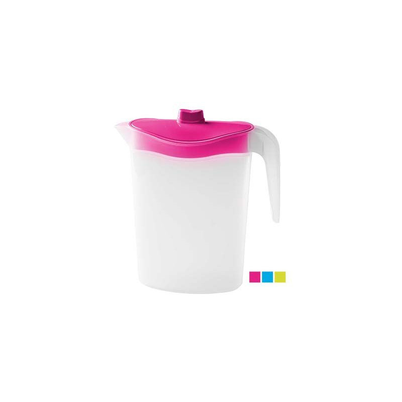 JARRA PLASTICO 1,5 LITROS TAPA COLOR
