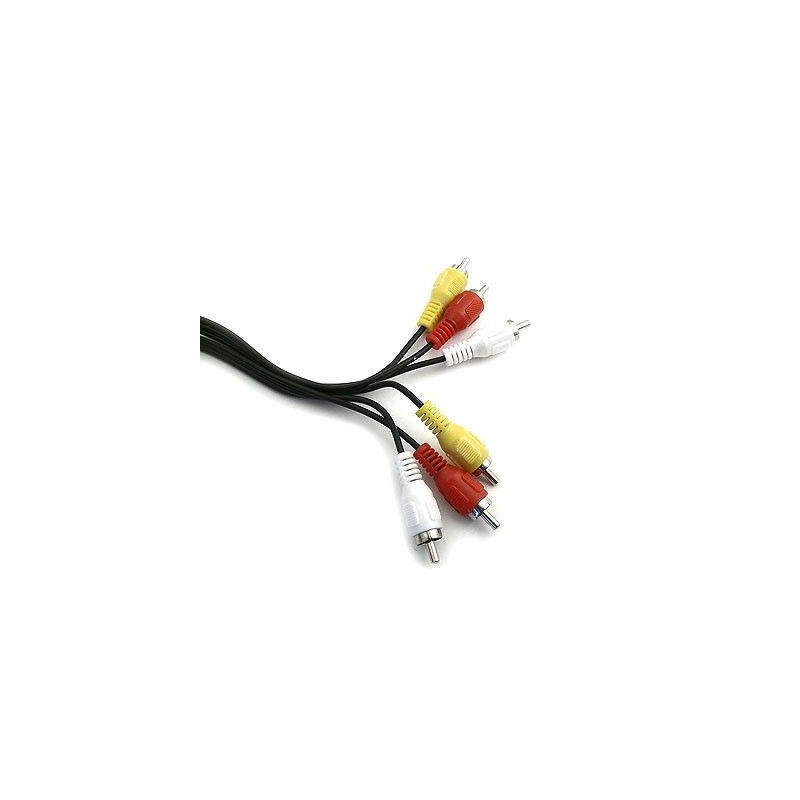 CABLE AUDIO RCA 3 MACHO-3 MACHO 1 M.